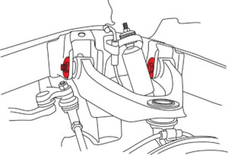 SPC Performance NISSAN CAM BOLT KIT - Side View