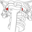Load image into Gallery viewer, SPC Performance Pinch Bolt Kit Audi - Side View