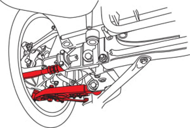 SPC Performance Porsche 996/997 & 981/987 Rear Performance Kit 6-arm set - Side View