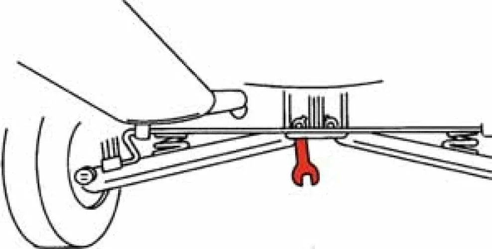 SPC Performance REAR TOE WRENCH - Side View