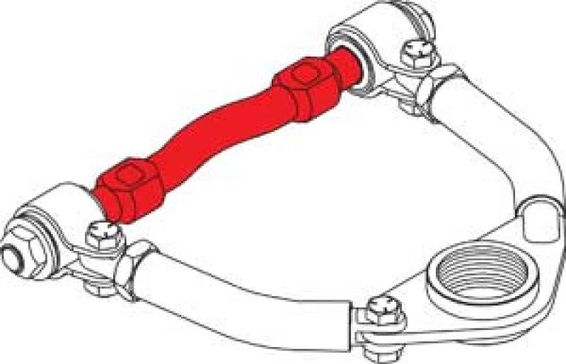 SPC Performance Steel Upper Control Arm Street Cross Shaft (5in. Center) - Side View