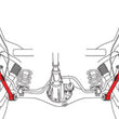 Load image into Gallery viewer, SPC Performance Toyota Lower Control Arms - Side View