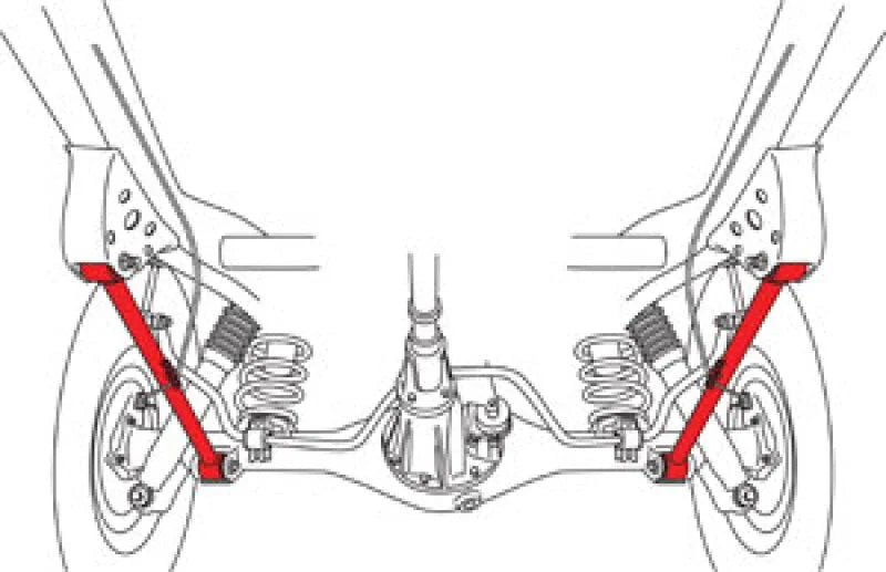 SPC Performance Toyota Lower Control Arms - Side View