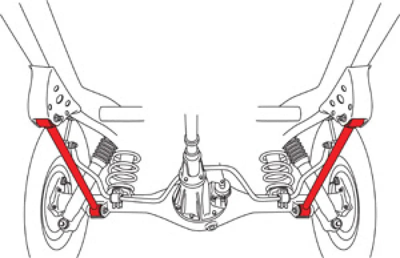 SPC Performance Toyota Lower Control Arms - Side View