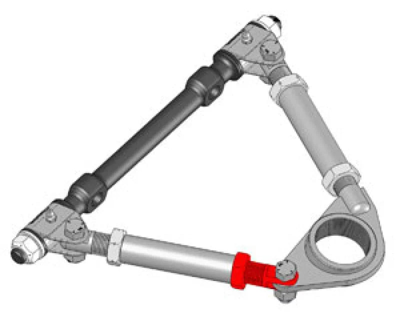 SPC Performance Upper Control Arm Pivot Plate Stud w/Nut - Side View