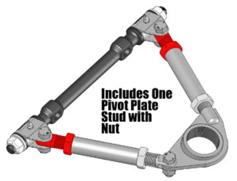 SPC Performance Upper Control Arm Pivot Stud - Side View