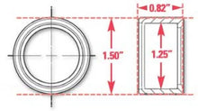 Load image into Gallery viewer, SPC Performance Weld-In Ring Kit 1.25 in. ID - Side View