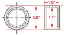 Load image into Gallery viewer, SPC Performance Weld-In Ring Kit 1.75 in. ID - Side View