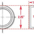 Load image into Gallery viewer, SPC Performance Weld-In Ring Kit 1.75 in. ID - Side View
