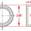 Load image into Gallery viewer, SPC Performance Weld-In Ring Kit 2.00 in. ID - Side View