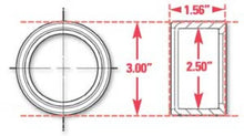 Load image into Gallery viewer, SPC Performance Weld-In Ring Kit 2.50 in. ID - Side View