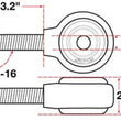 Load image into Gallery viewer, SPC Performance XAXIS Rod End Ball Joint - Side View
