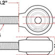 Load image into Gallery viewer, SPC Performance XAXIS Rod End Ball Joint - Side View