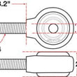 Load image into Gallery viewer, SPC Performance XAXIS Rod End Ball Joint - Side View