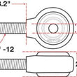 Load image into Gallery viewer, SPC Performance XAXIS Rod End Ball Joint - Side View