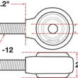 Load image into Gallery viewer, SPC Performance XAXIS Rod End Ball Joint - Side View