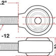 Load image into Gallery viewer, SPC Performance XAXIS Rod End Ball Joint - Side View
