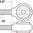 Load image into Gallery viewer, SPC Performance XAXIS Rod End Ball Joint - Side View
