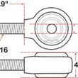 Load image into Gallery viewer, SPC Performance XAXIS Rod End Ball Joint - Side View
