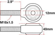Load image into Gallery viewer, SPC Performance XAXIS Rod End Ball Joint - Side View