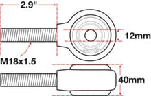 Load image into Gallery viewer, SPC Performance XAXIS Rod End Ball Joint - Side View