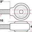 Load image into Gallery viewer, SPC Performance XAXIS Rod End Ball Joint - Side View
