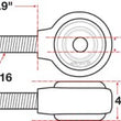 Load image into Gallery viewer, SPC Performance XAXIS Rod End Ball Joint - Side View