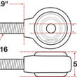 Load image into Gallery viewer, SPC Performance XAXIS Rod End Ball Joint - Side View