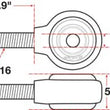 Load image into Gallery viewer, SPC Performance XAXIS Rod End Ball Joint - Side View