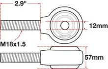 Load image into Gallery viewer, SPC Performance XAXIS Rod End Ball Joint - Side View