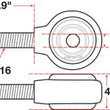 Load image into Gallery viewer, SPC Performance XAXIS Rod End Ball Joint - Side View