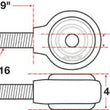 Load image into Gallery viewer, SPC Performance XAXIS Rod End Ball Joint - Side View