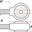 Load image into Gallery viewer, SPC Performance XAXIS Rod End Ball Joint - Side View