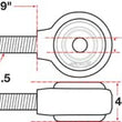 Load image into Gallery viewer, SPC Performance XAXIS Rod End Ball Joint - Side View