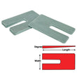 Load image into Gallery viewer, SPC Performance ZINC SHIMS 4x6.5x0.5 deg. - Main Product View