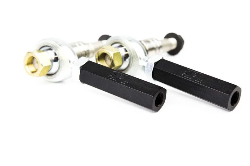 SPL Parts 03-08 Nissan 350Z V5 Front Outer Tie Rod Ends (Bumpsteer Adjustable) - Back View