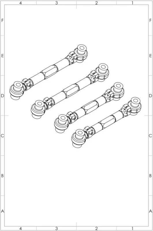 SPL Parts 06-13 BMW 3 Series/1 Series (E9X/E8X) Rear Upper Arm Links - Back View