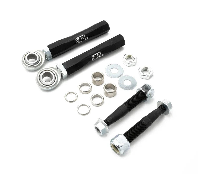 SPL Parts 06-15 Mazda Miata MX-5 (NC) / 03-12 Mazda RX-8 Front Tie Rod Ends Bumpsteer Adjustable - Side View