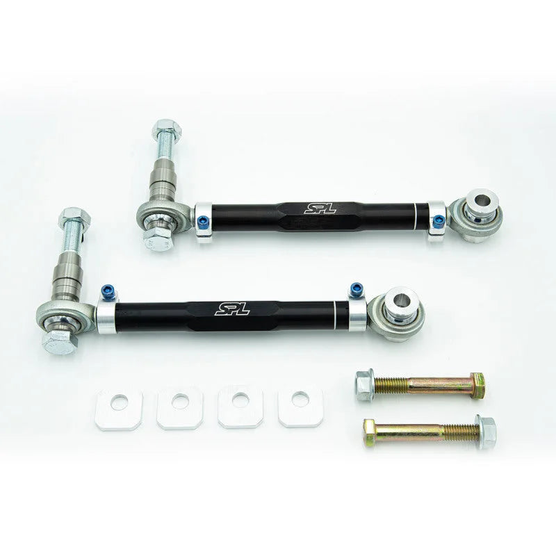SPL Parts 08-15 Lancer Evolution X Rear Toe Arms with Toe Eccentric Lockouts - Main Product View