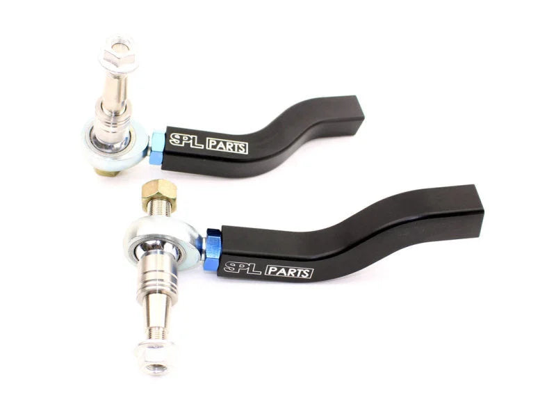 SPL Parts 2008+ Nissan GT-R (R35) / 2009+ Nissan 370Z (Z34) Front Outer Tie Rod Ends (Bumpsteer Adj) - Back View