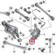Load image into Gallery viewer, SPL Parts 2010+ BMW F2x 2 Series /  2011+ BMW F3 X 3 &amp; 4 Series Rear Traction Arm Knuckle Bushing - Side View