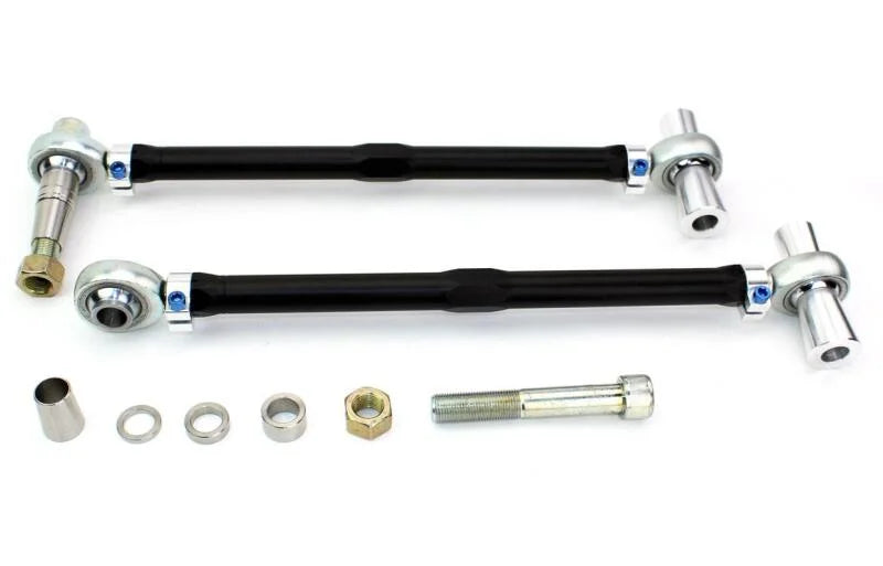 SPL Parts 2015+ Ford Mustang (S550) Offset Front Tension Rods - Side View