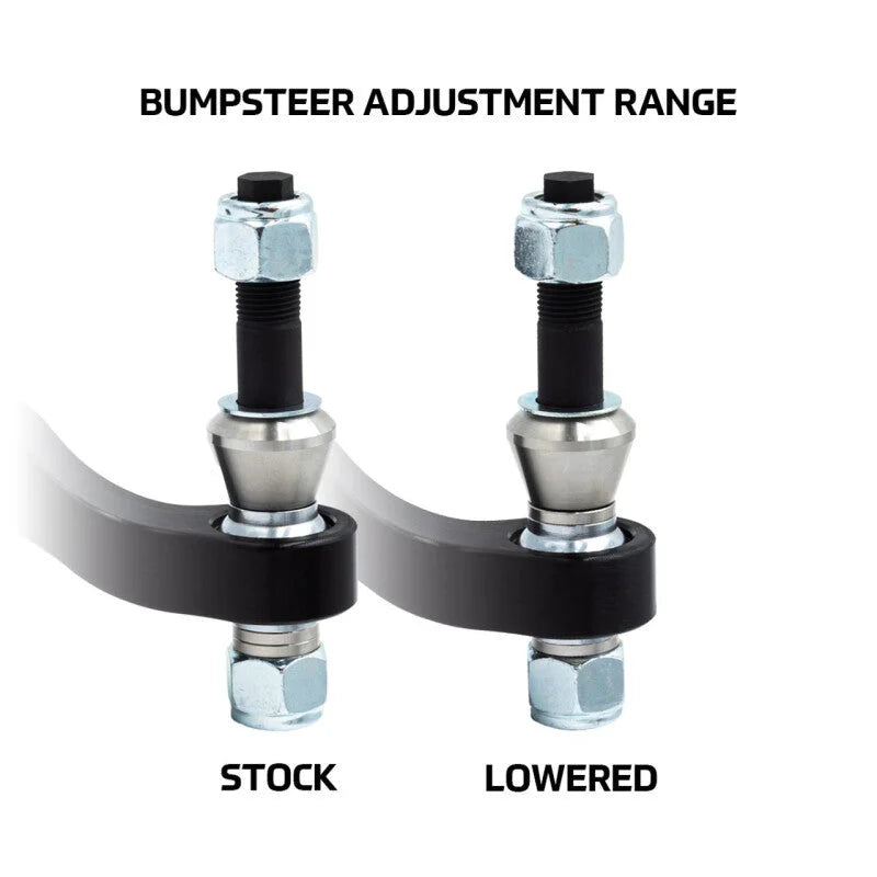 SPL Parts 2022+ BMW G80/G82 M3/M4 Tie Rod Ends (Bumpsteer Adjustable) - Back View