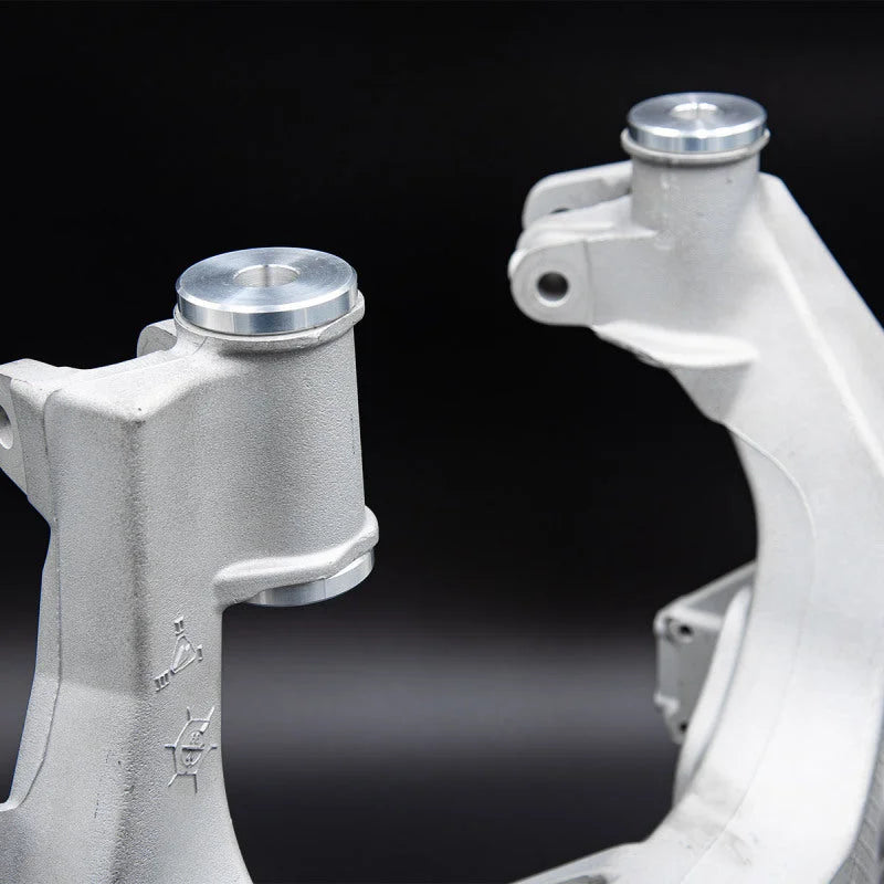 SPL Parts Porsche 996/997 6061-T6 Aluminum Solid Subframe Bushings Kit - Back View