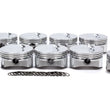Load image into Gallery viewer, SPORTSMAN RACING PRODUCTS SBC Flat Top Piston Set 4.125 Bore -5cc 231308