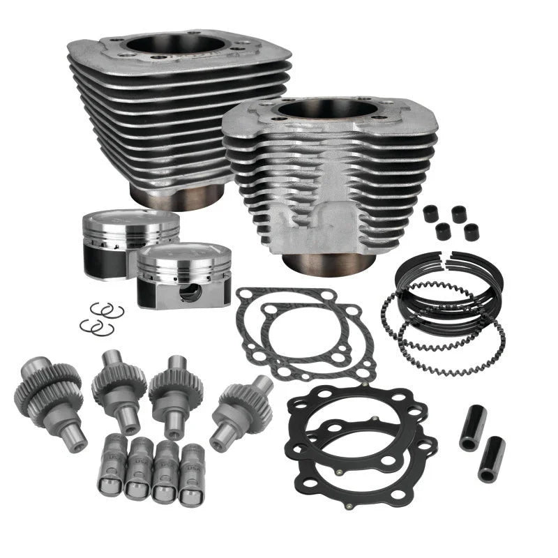 S&S Cycle 00-21 Sportster Models 883cc to 1200cc Hooligan Kit - Silver - Main Product View
