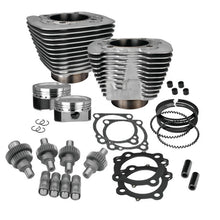 Load image into Gallery viewer, S&amp;S Cycle 00-21 Sportster Models 883cc to 1200cc Hooligan Kit - Silver - Main Product View