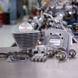 Load image into Gallery viewer, S&amp;S Cycle 00-21 Sportster Models 883cc to 1200cc Hooligan Kit - Silver - Side View
