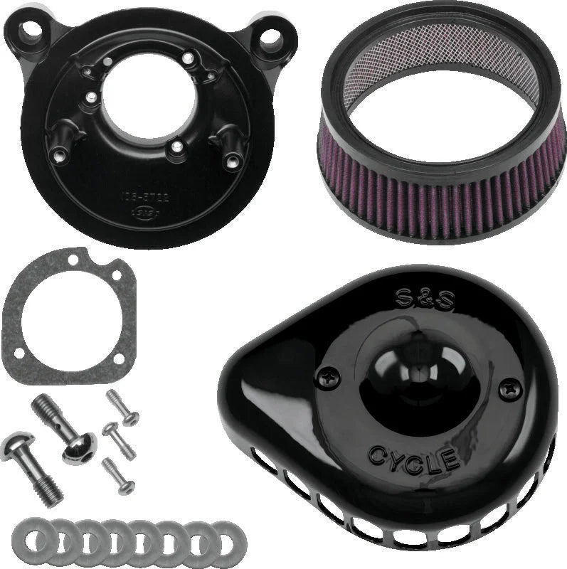 S&S Cycle 01-15 Fuel-Injected Softail Models Stealth Air Cleaner Kit - Side View