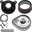 Load image into Gallery viewer, S&amp;S Cycle 01-15 Fuel-Injected Softail Models Stealth Air Cleaner Kit w/ Chrome Mini Teardrop Cover - Main Product View